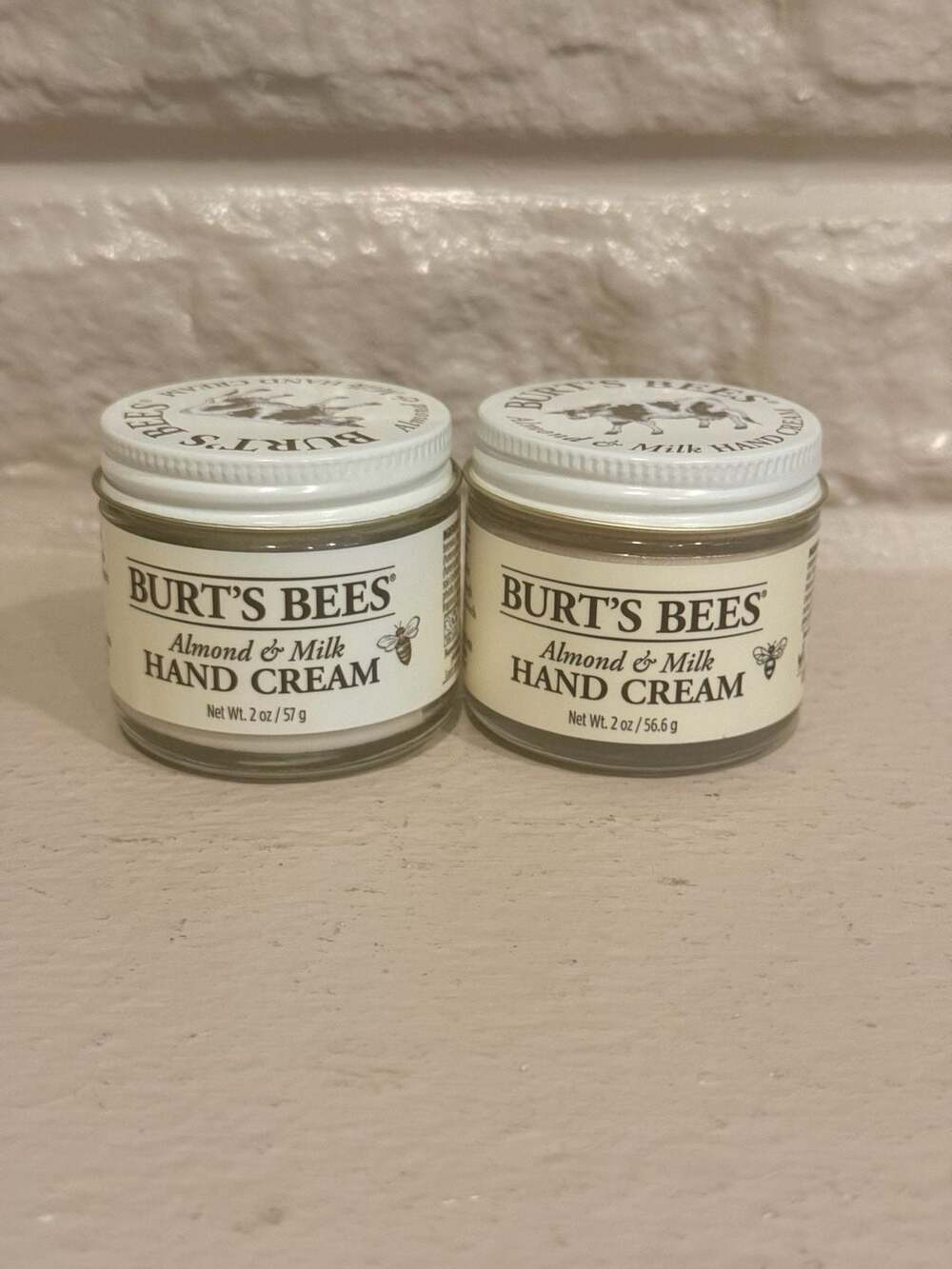 Burt's Bees Almond & Milk Hand Cream 2 oz Jar Set of 2
